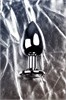 Утяжеленная анальная пробка с кристаллом Metal by TOYFA, 9,2х4 см 10T-00009553