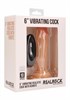 Фаллоимитатор с вибрацией и пультом управления Vibrating Realistic Cock, 15 см REA007SKN