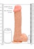 Фаллоимитатор с вибрацией и пультом управления Vibrating Realistic Cock, 29,5 см REA006SKN