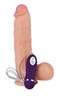 Фаллоимитатор с вибрацией и пультом управления REAL, 17 см RV10012