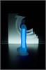 Синий фаллоимитатор светящийся в темноте Steve Glow, 20 см 872007