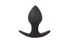 Чёрная анальная пробка с широким основанием Sex Expert, 8х3,9 см SEM-55047