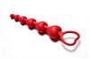 Красная анальная цепочка Love Beam, 18 см 105511