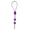 Фиолетовое лассо с утягивающими бусинами EE-10178