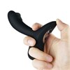 Черный силиконовый анальный вибромассажер Erokay EK-2506