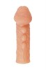 Насадка KOKOS реалистичная с дополнительной стимуляцией, TPE, телесная, CS.008-S