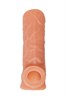 Открытая насадка-реалистик с подхватом мошонки Nude Sleeve M - 15,6 см NS 001-M