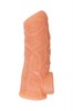 Открытая насадка-реалистик с подхватом мошонки Nude Sleeve M - 15,6 см NS 001-M
