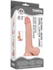 Фаллоимитатор на присоске Sliding Skin Dual Layer Dong, телесный, 45х245 мм LV317007
