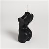 Свеча фигурная "Женский силуэт", 10 см, черная 7471629