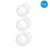 Набор из 3 прозрачных эрекционных колечек EE-10193