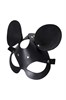 Маска Pecado BDSM, с ушками мышки, натуральная кожа, черный 07314