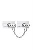 Оковы Pecado BDSM, мягкие с люверсами, натуральная кожа, белые 02193