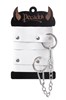 Оковы Pecado BDSM, мягкие с люверсами, натуральная кожа, белые 02193