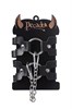 Оковы Pecado BDSM, из двух ремешков, натуральная кожа, чёрные 02206