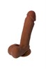 Реалистичный фаллоимитатор TOYFA RealStick Elite Mulatto, коричневый, 16 см, 4 см 982102-1