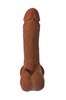 Реалистичный фаллоимитатор TOYFA RealStick Elite Mulatto, коричневый, 16 см, 4 см 982102-1