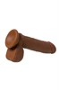 Реалистичный фаллоимитатор TOYFA RealStick Elite Mulatto, коричневый, 16 см, 4 см 982102-1