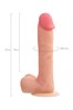 Фаллоимитатор RealStick Silicone Henry C, телесный, 25 см, 4,3 см 9420004