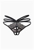 Экстравагантные черные трусики с доступом и переплетением лент сзади (Easy to love) 04331