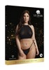 Черный топ и трусики со стразами Festive Rhinestone Top and Thong - Plus size DCH001BLKOSX