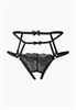 Интригующие черные трусики с доступом и лентами (Easy to love) 104327