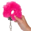 Металлические наручники с искусственным мехом ULTRA FLUFFY FURRY CUFFS-PINK SE-2651-55-3