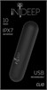 Черная перезаряжаемая вибропуля Clio, 7,6 см 7705-03indeep