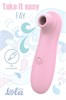 Розовый вакуум-волновой стимулятор Fay 9023-02lola